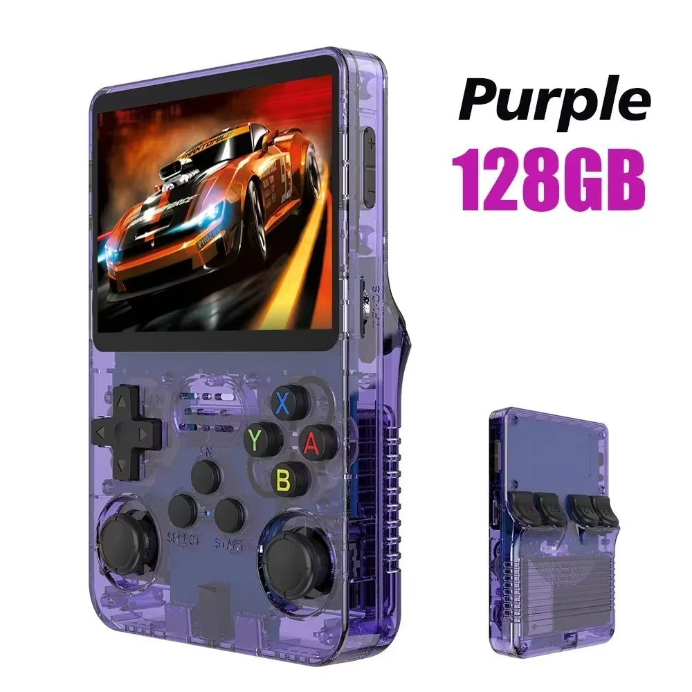 R36S Open-Source Retro Handheld Game Console – 3.5” IPS Display, Linux System, 64GB / 128GB Storage