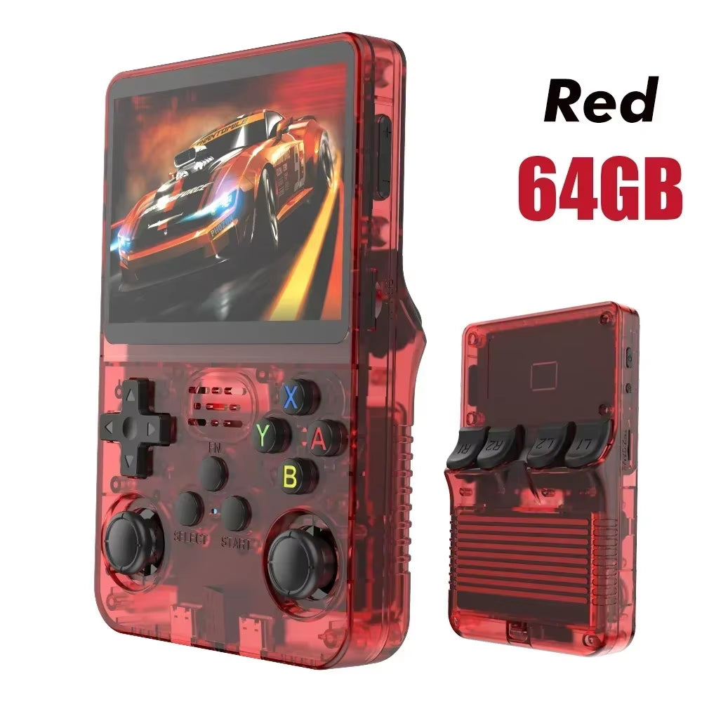 R36S Open-Source Retro Handheld Game Console – 3.5” IPS Display, Linux System, 64GB / 128GB Storage