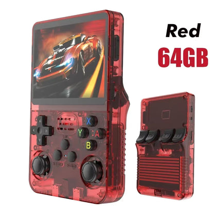 R36S Open-Source Retro Handheld Game Console – 3.5” IPS Display, Linux System, 64GB / 128GB Storage