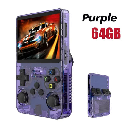 R36S Open-Source Retro Handheld Game Console – 3.5” IPS Display, Linux System, 64GB / 128GB Storage
