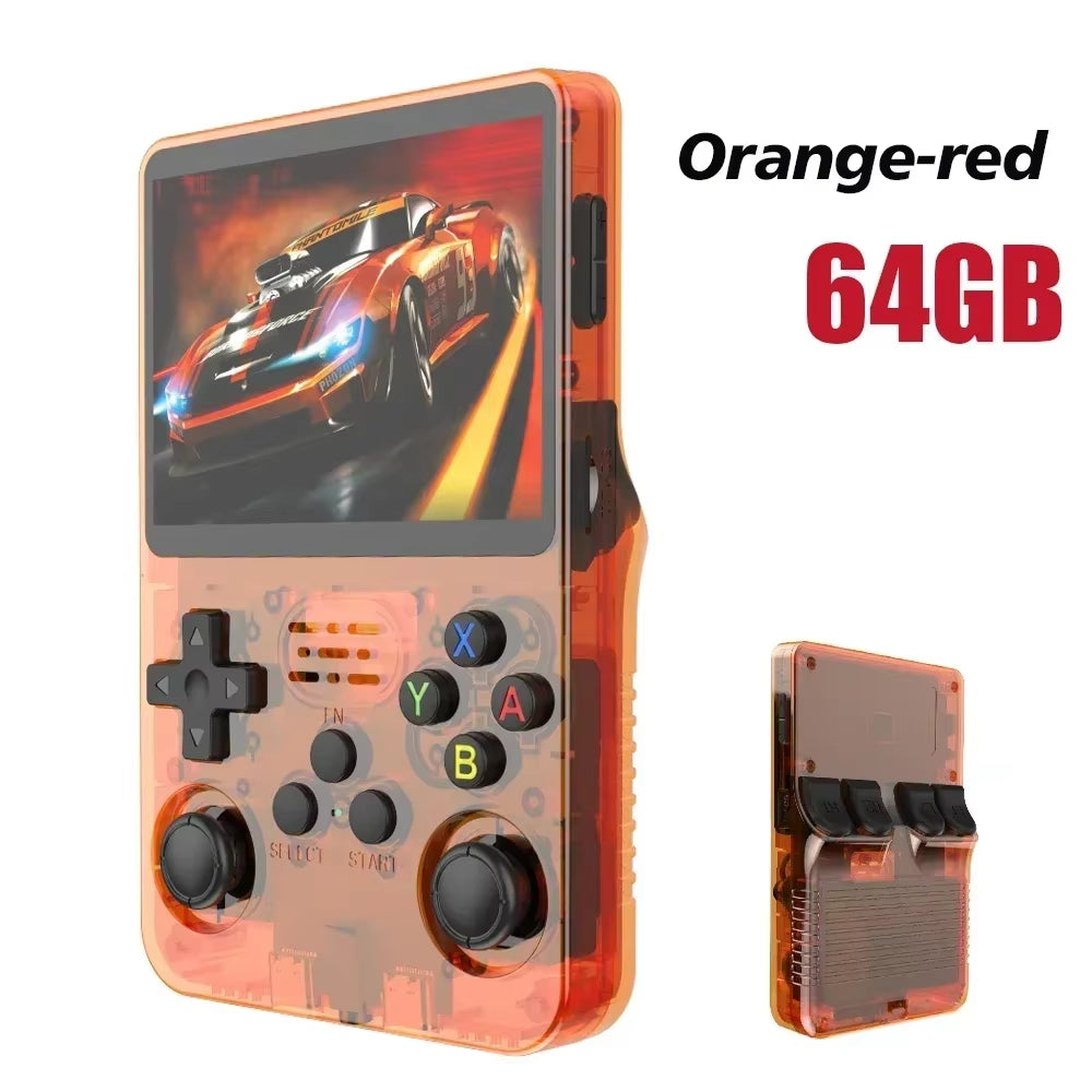R36S Open-Source Retro Handheld Game Console – 3.5” IPS Display, Linux System, 64GB / 128GB Storage