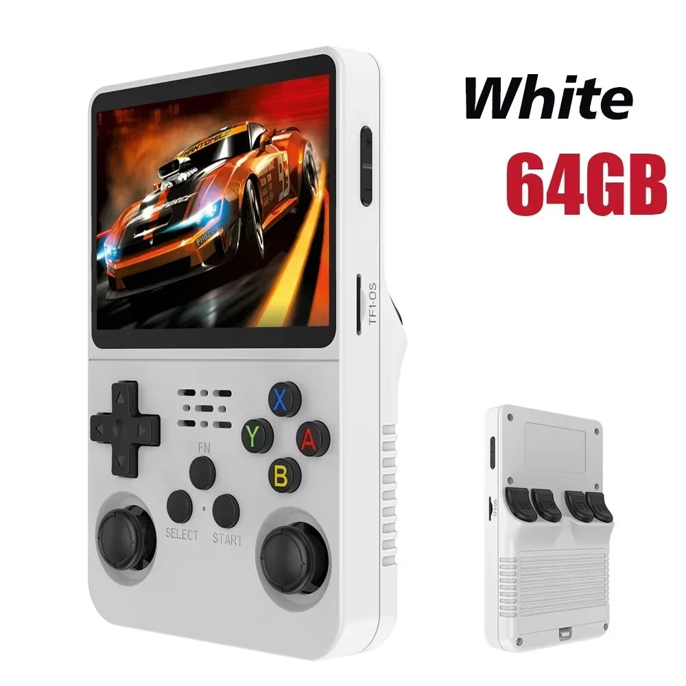 R36S Open-Source Retro Handheld Game Console – 3.5” IPS Display, Linux System, 64GB / 128GB Storage